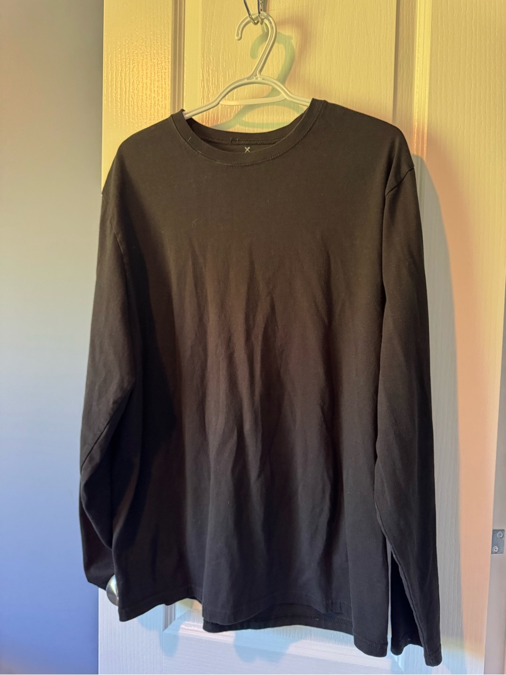 Denver Hayes Black Long Sleeve Crewneck Shirt